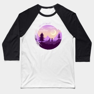 Mountain meditation landscape Baseball T-Shirt